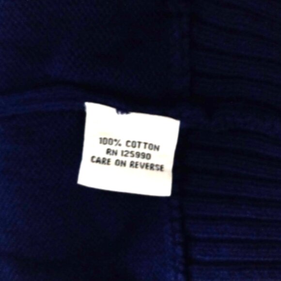 Faconnable Women’s Sweater Sz S Vest Cap Sleeves Crossover  Pullover Navy Blue - Picture 13 of 15